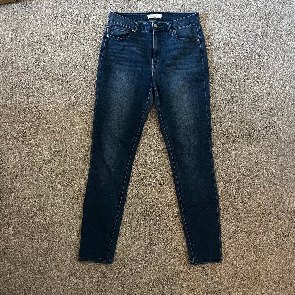 High Rise Dark Wash Skinny Jeans